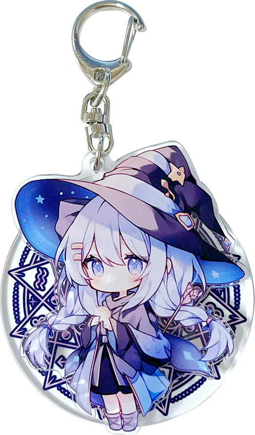 くるくる回転アクリルキーホルダー：推し活に映えるサンプル画像