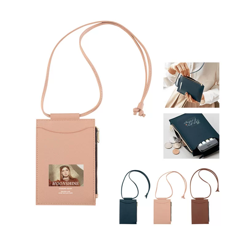 レザー調で高級感のあるモバイルポーチ(スマホショルダー)に