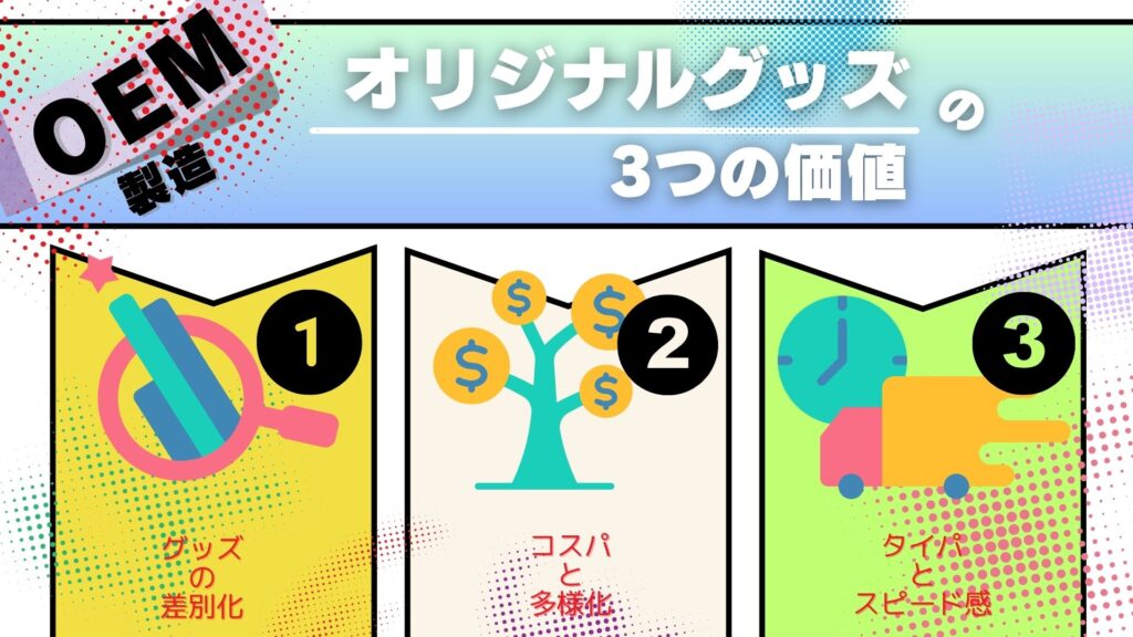 アクリルキーホルダー（アクキー）制作「3つの価値」