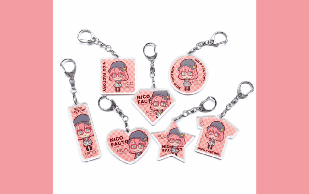 NICO-FACTORYのアクリルグッズ