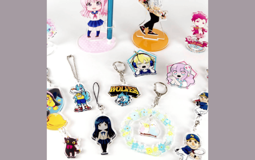 アクリルキングのアクリルグッズ