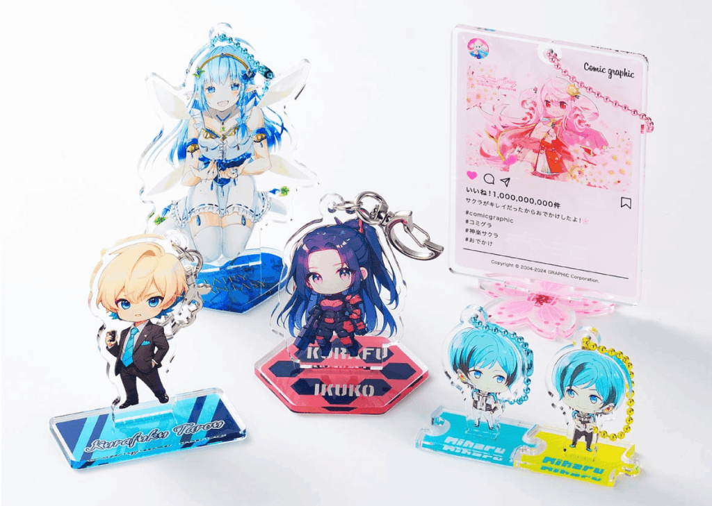 コンパクトなアクリルスタンド