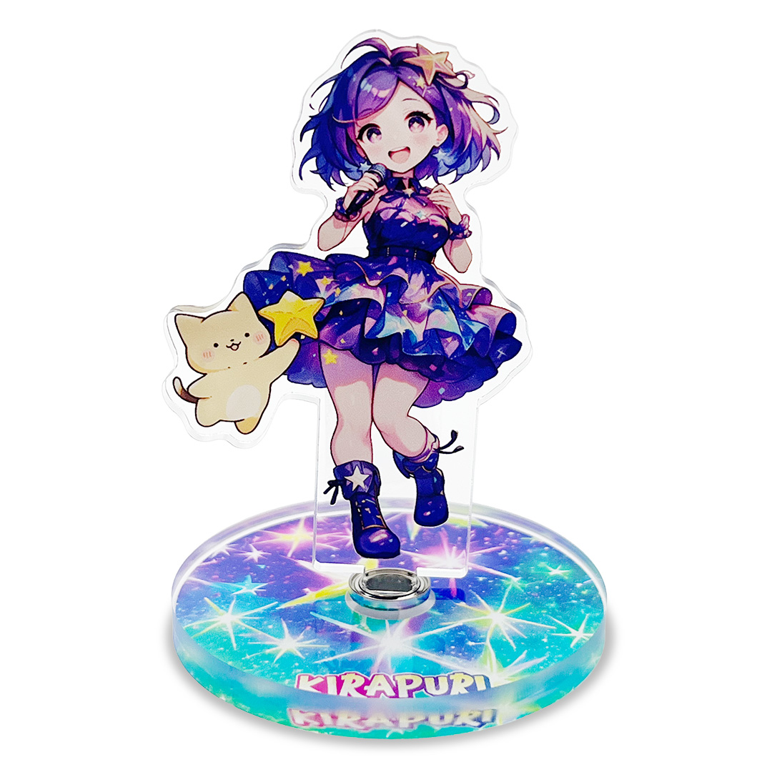 オリジナル くるくる回転アクリルスタンド
1段タイプ/アニメ・漫画・ゲーム系
オリジナルグッズ OEM制作サンプル