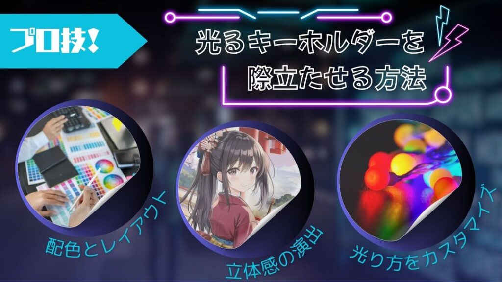 LEDキーホルダーデザインのプロ技で光るキーホルダーを際立たせる方法