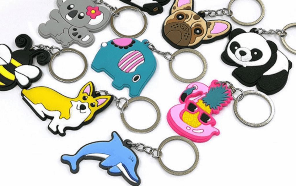 子供が喜ぶ動物のラバーキーホルダー