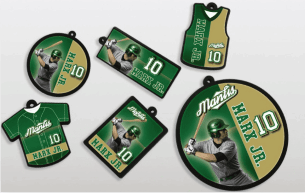 応援グッズのラバーキーホルダー