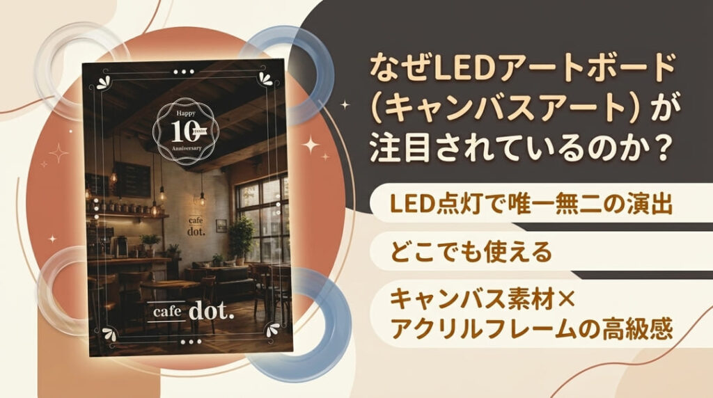 なぜ「光るグッズ」が選ばれるのか?LEDアートボード(キャンバスアート)が注目される理由