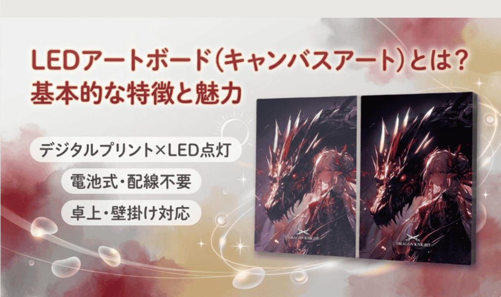 LEDアートボード(キャンバスアート)とは?基本的な特徴と魅力