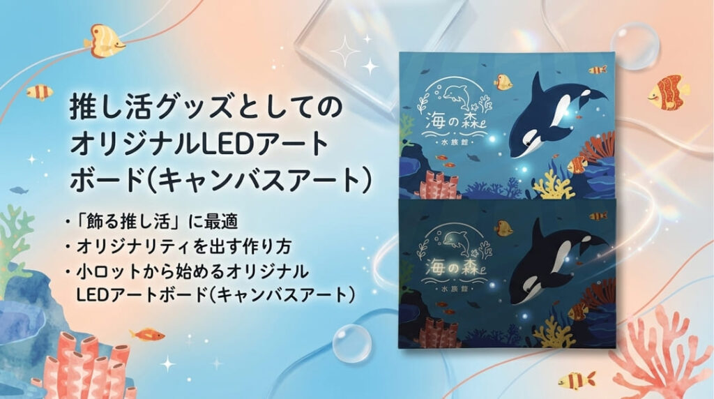 推し活グッズとしてのオリジナルLEDアートボード(キャンバスアート)