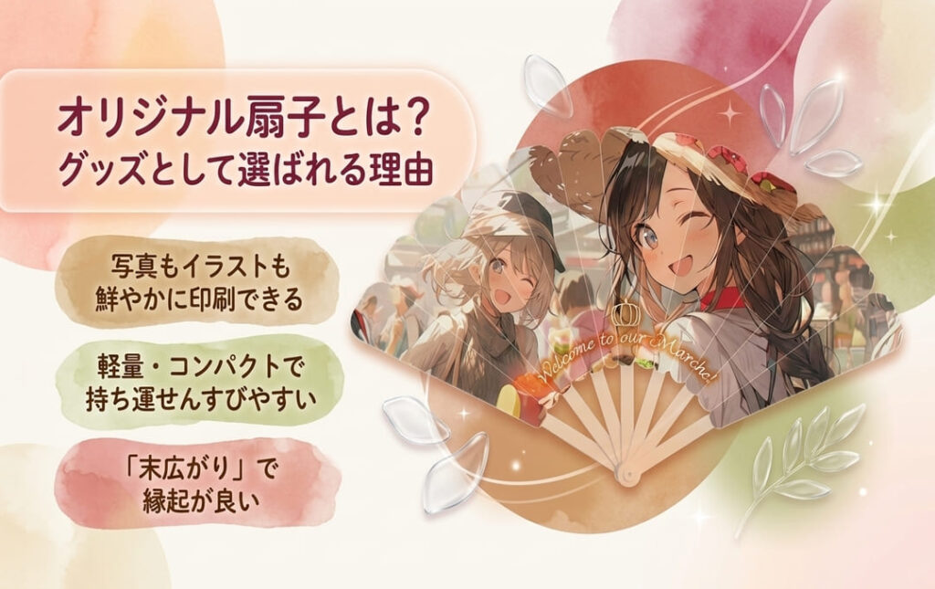 オリジナル扇子とは？グッズとして選ばれる理由