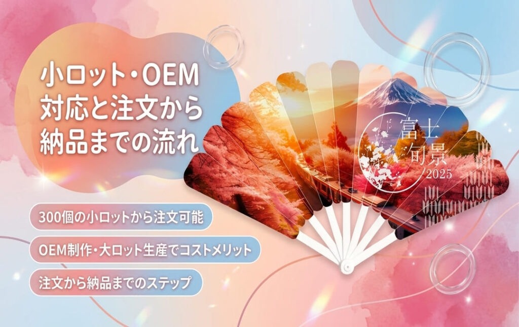小ロット・OEM対応と注文から納品までの流れ